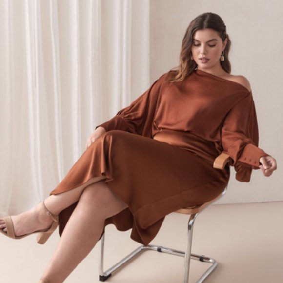 Addition Elle Tops - Stunning Balloon Sleeve Off the Shoulder Blouse- NWT- Size 1x